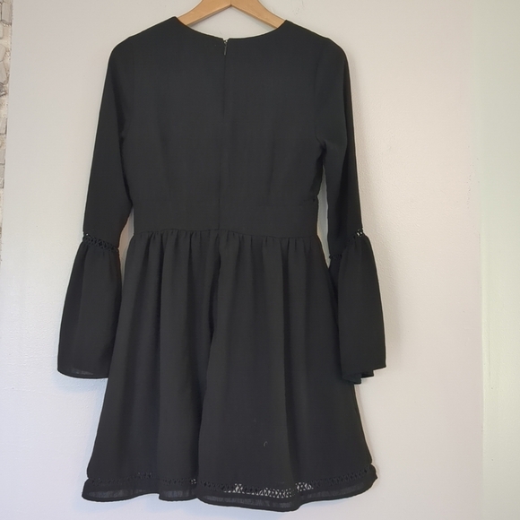 Moon River Dress Women's Medium Black Dark Fairy Witch Whimsigoth Grunge - Picture 5 of 11